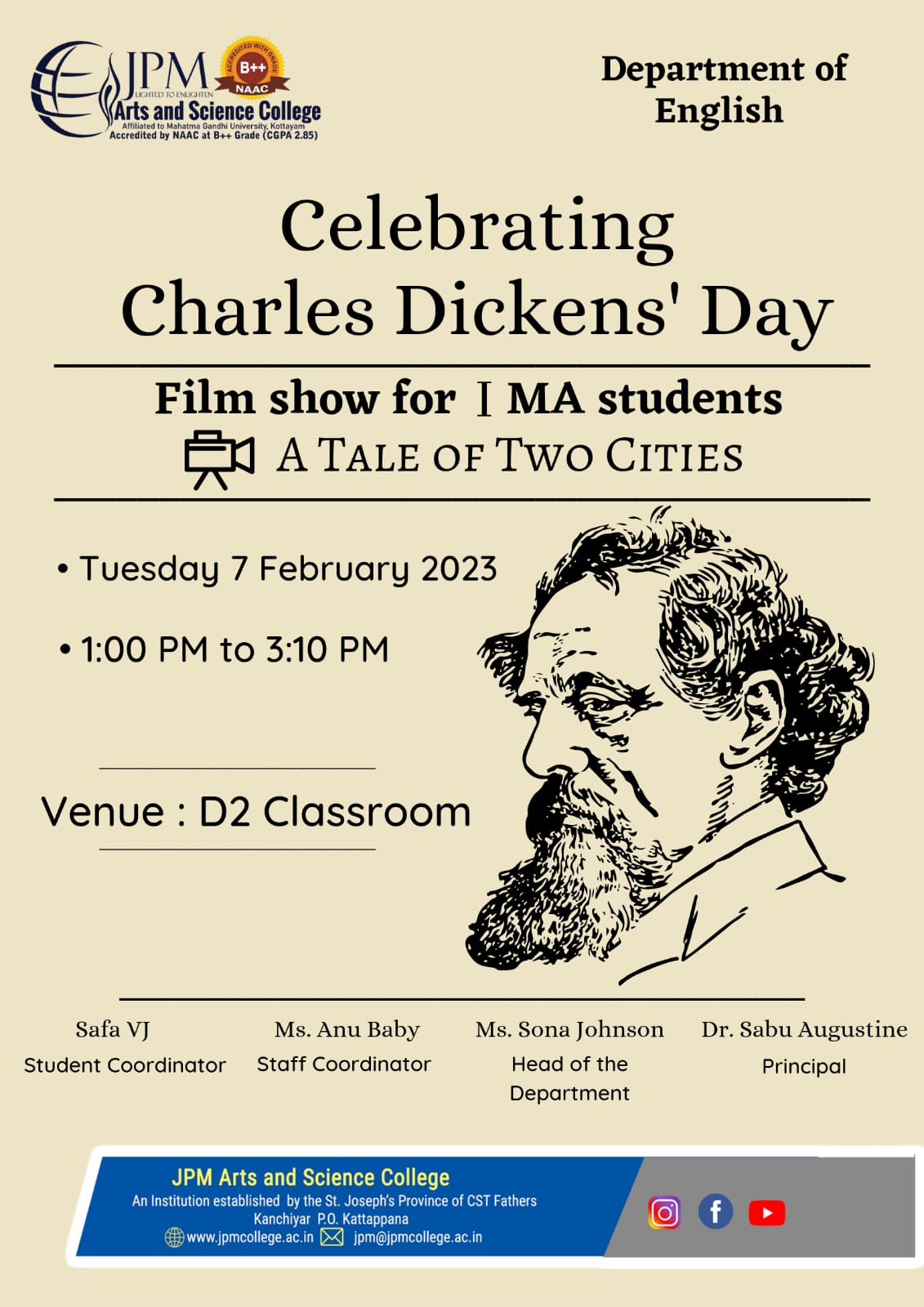 Film Show while Celebrating Charles Dickens' day